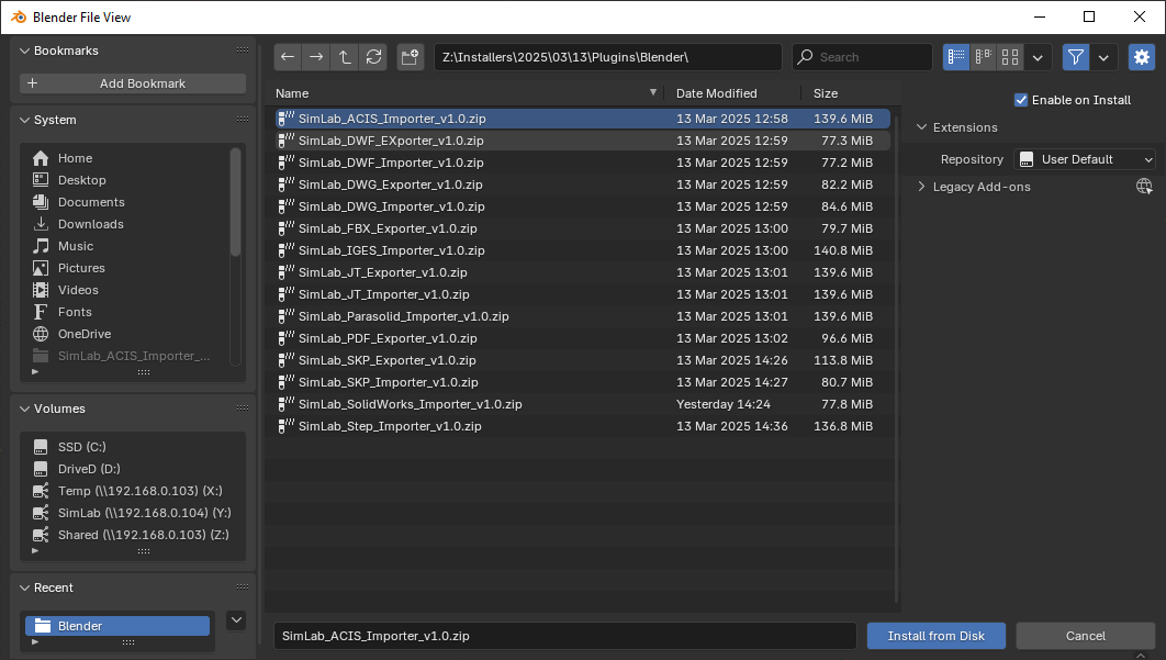 Select ZIP File